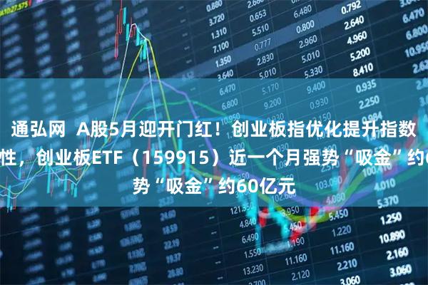 通弘网  A股5月迎开门红！创业板指优化提升指数可投资性，创业板ETF（159915）近一个月强势“吸金”约60亿元