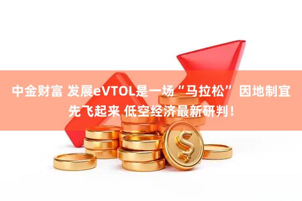 中金财富 发展eVTOL是一场“马拉松” 因地制宜先飞起来 低空经济最新研判！